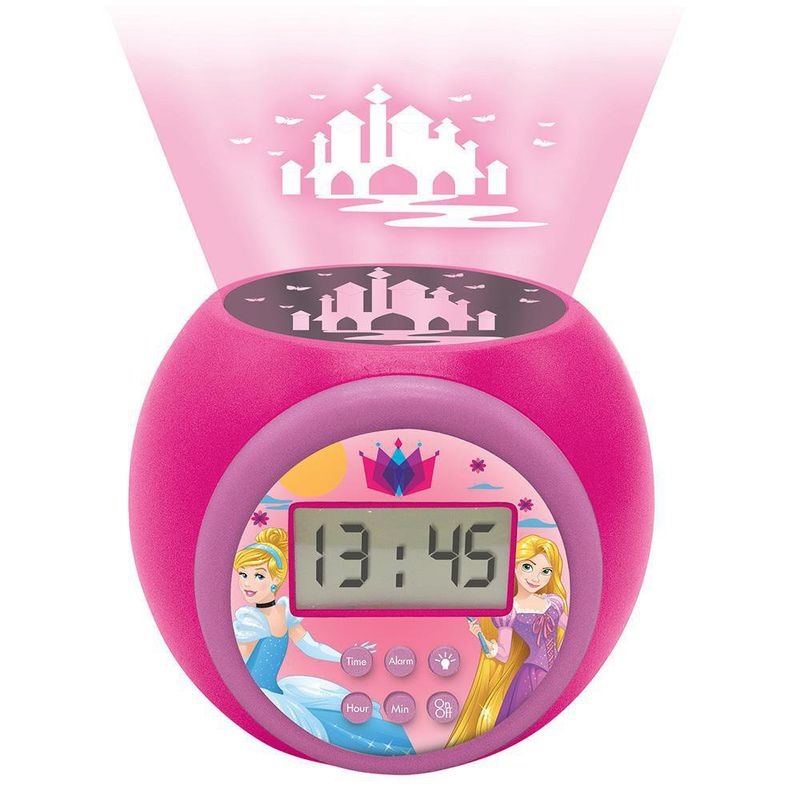 Reloj Despertador Y Proyector Princesas Disney Cemaco