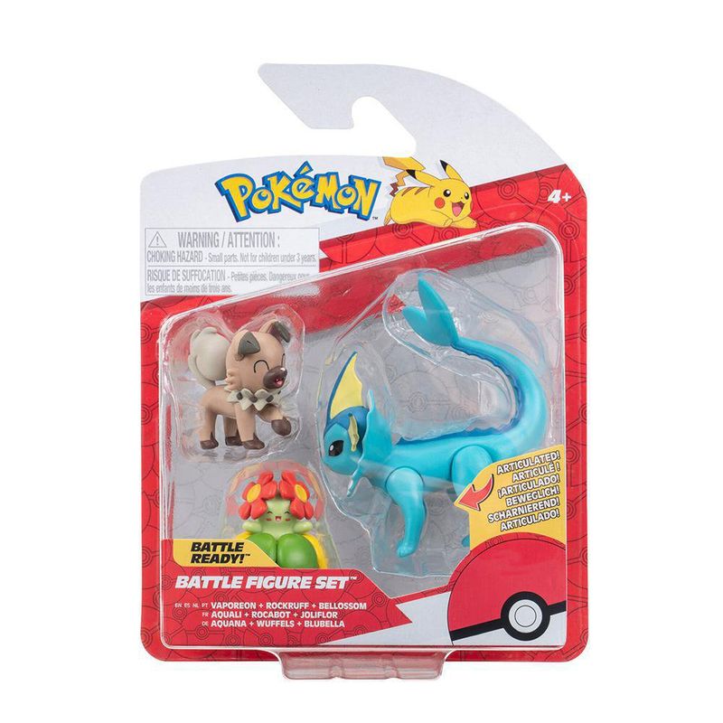 Set De Figuras De Batalla Pókemon 3 Pzas Diseños Surtidos - Blippi