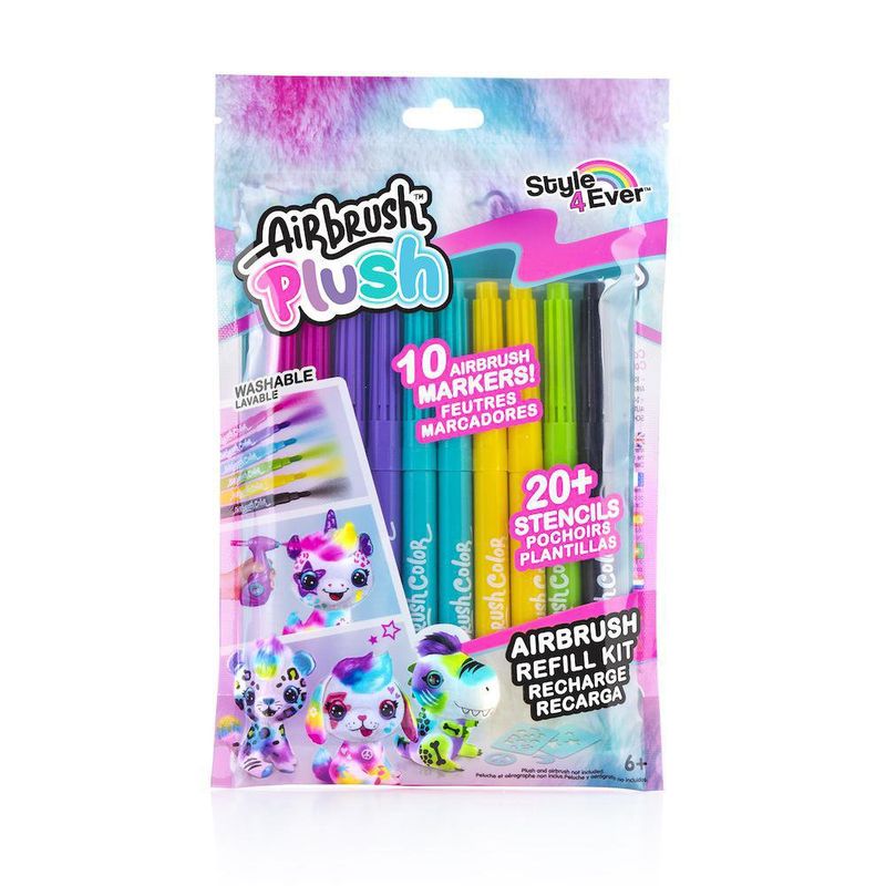 Paquete De Marcadores Airbrush Recargables 10 Unidades - Airbrush Plush