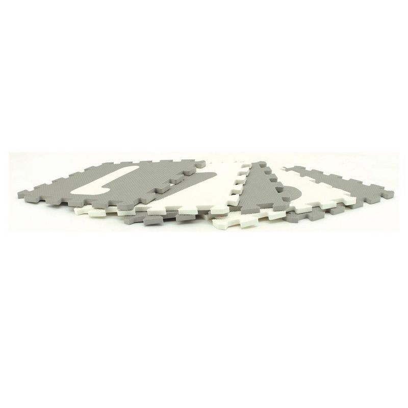 Mat De Rompecabezas De Números Gris 9 Pzas - Koala Kids