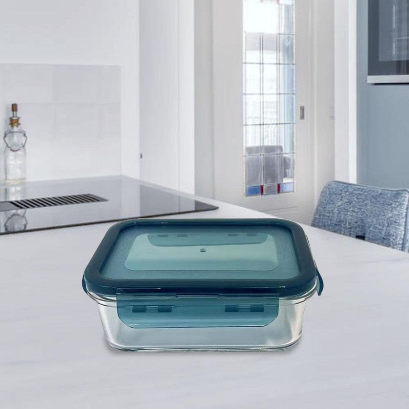 Recipiente Rectangular Azul 350 Ml - Nordika