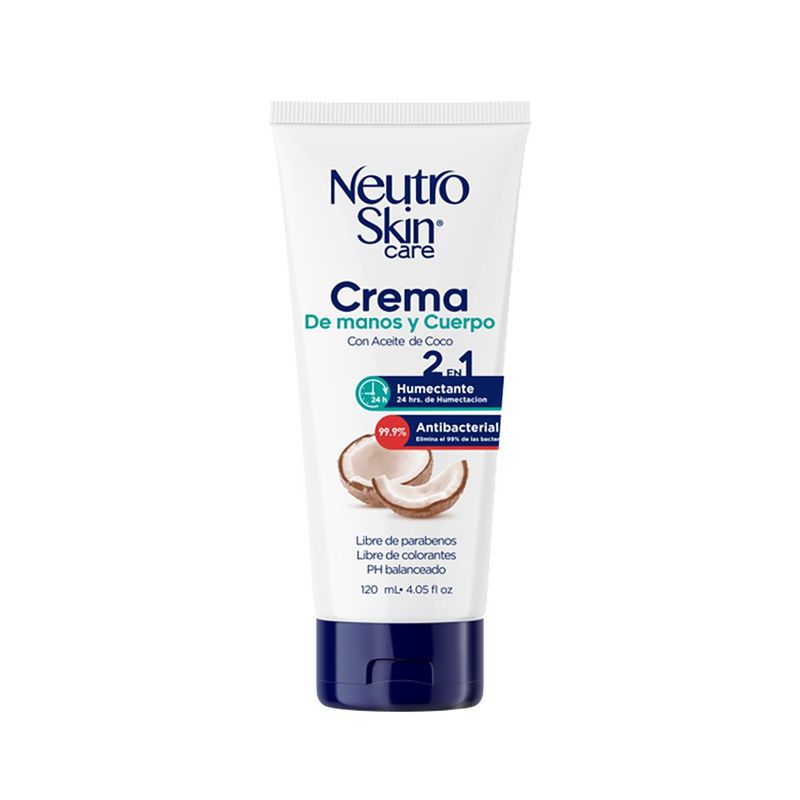 Crema Antibacterial Para Manos Y Cuerpo De 120 Ml - Neutroskin