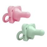 Set De Pepes De Silicón Rosado Y Verde 0-6 M - Dr. Browns