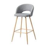 Silla de Bar Pireo Gris de 49x50x90 Cm