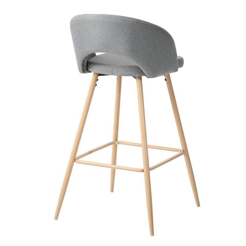 Silla de Bar Pireo Gris de 49x50x90 Cm