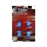 Set De Tapones Azul Para Válvula De Llanta 4 Pzas - Ig Tuning