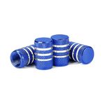 Set De Tapones Azul Para Válvula De Llanta 4 Pzas - Ig Tuning