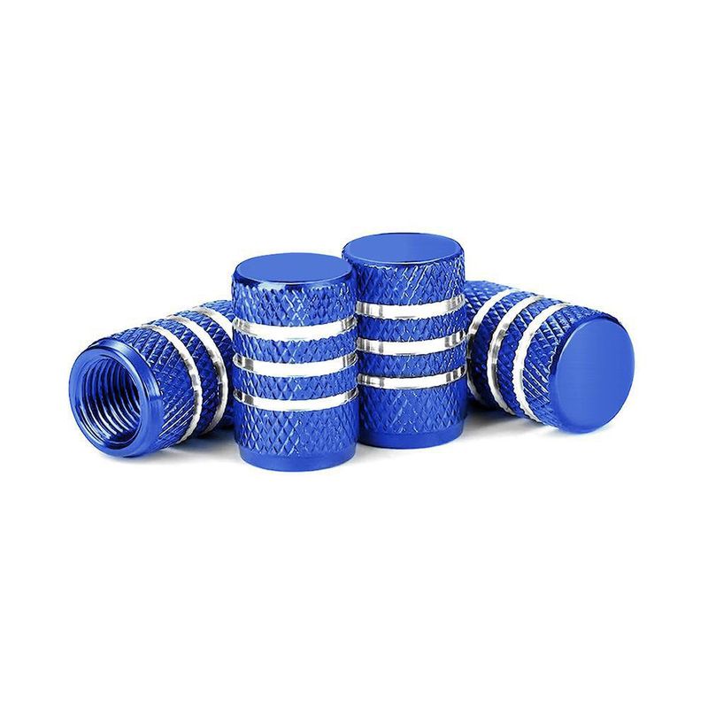Set De Tapones Azul Para Válvula De Llanta 4 Pzas - Ig Tuning