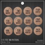 Milestone Para Crecimiento Bebé De Madera 12 Meses - Baby Monat