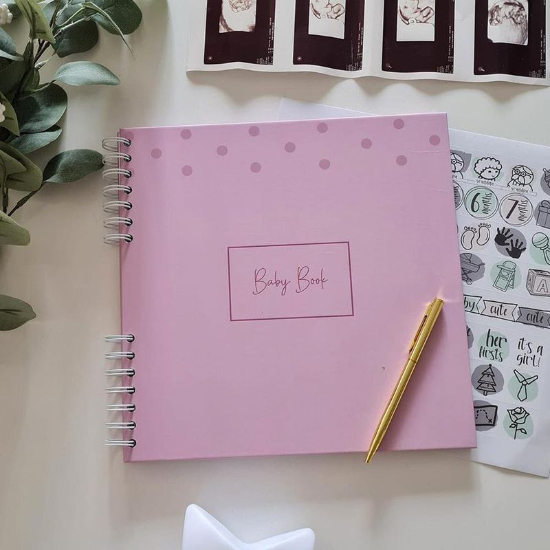 Álbum De Bebé Mis Primeros Cinco Años Rosado - Baby Monat