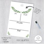 Board de Información Eucalipto Diseños Surtidos - Baby Monat