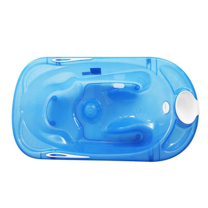 Bañera Con Pedestal Azul Transparente - Premium Baby