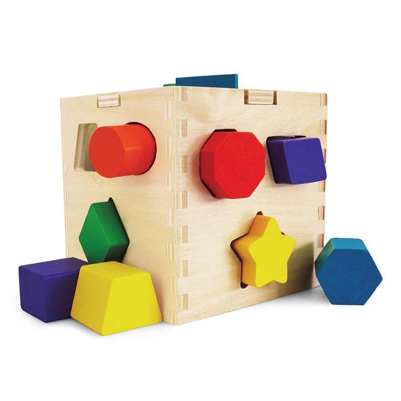 Juego Educativo Cubo De Formas De Madera - Benic