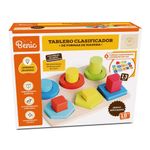 Tablero Educativo Formas De Madera De 13 Pzas - Benic