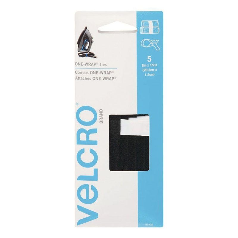 Velcro Amarre Correa 8'X1/2' Negro 5U