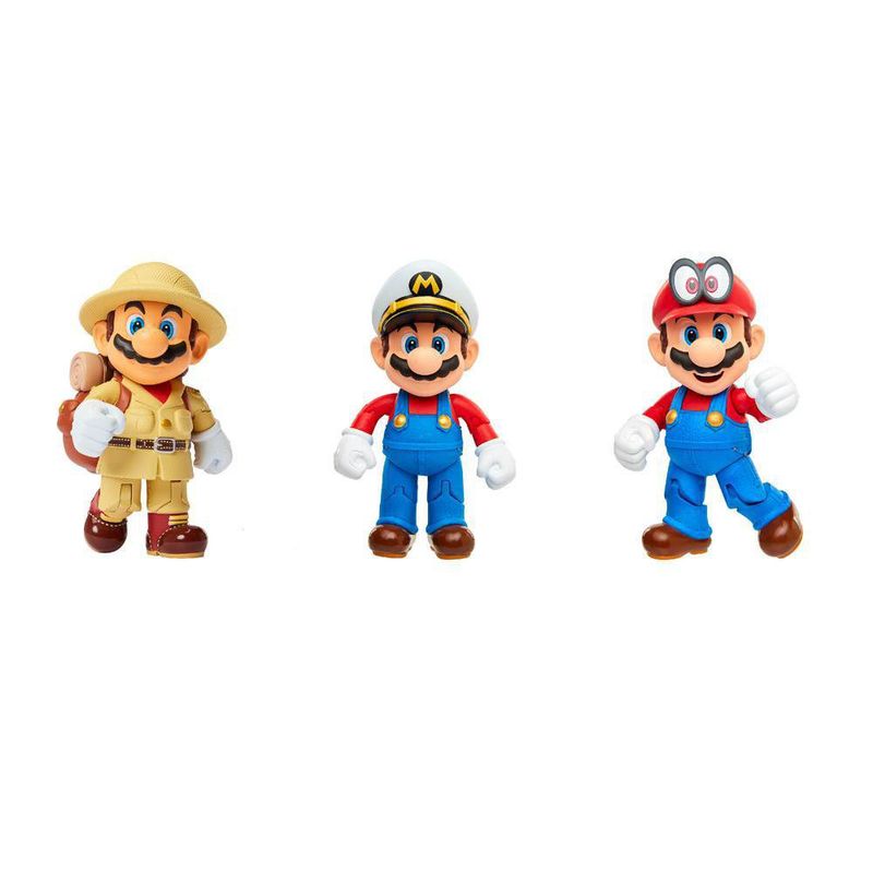 Set De 3 Figuras De Mario Odyssey - Super Mario