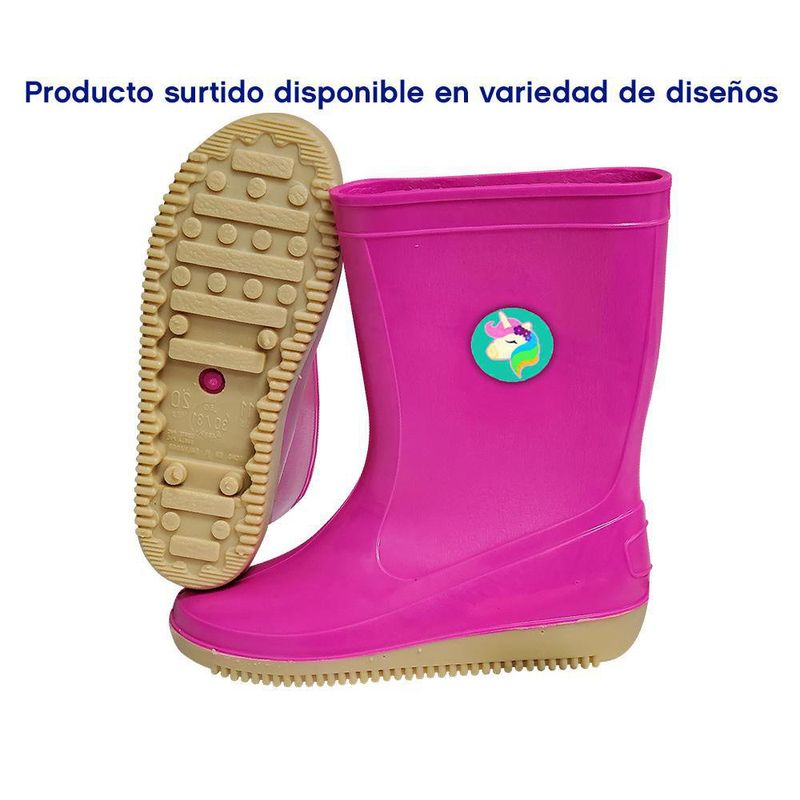 Bota Jardinera Rosa Para Ni a 22 23 Leo Cemaco