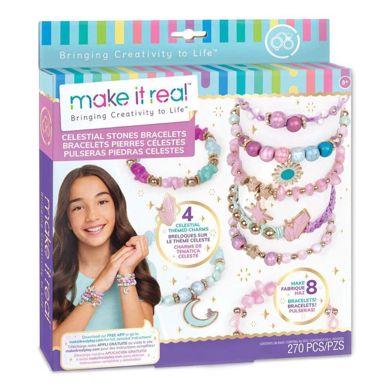 Set De Pulseras Diy Piedras Celestiales - Make It Real