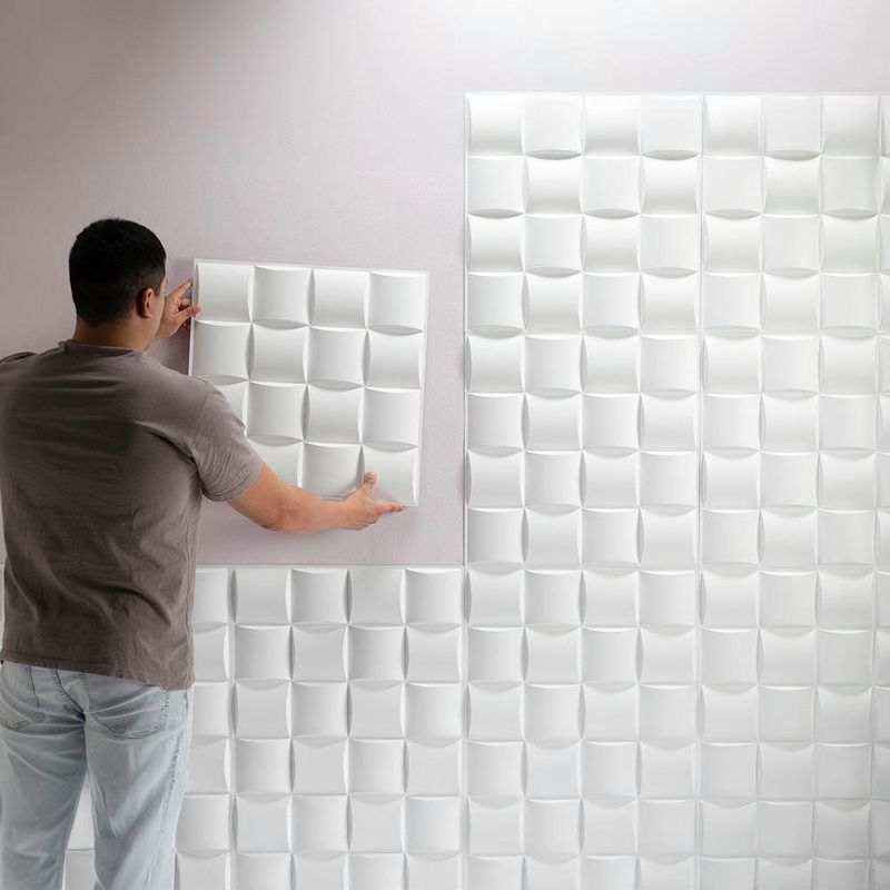 Panel Decorativo Cuadros De Pvc 19.7 Plg - Ace