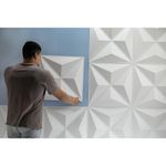 Panel Decorativo Estrella De Pvc Blanco 19.7 Plg - Ace