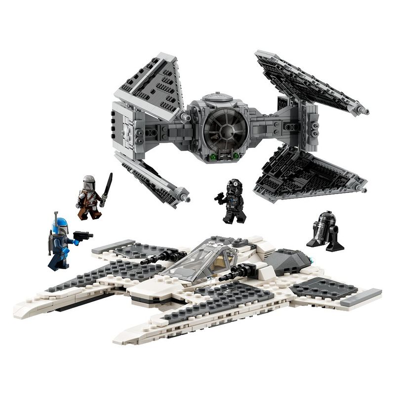 Mandalorian Fang Fighter Vs Tie Interceptor Star Wars 75348 - Lego