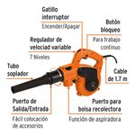 Sopladora Y Aspiradora Eléctrica 800 W - Truper
