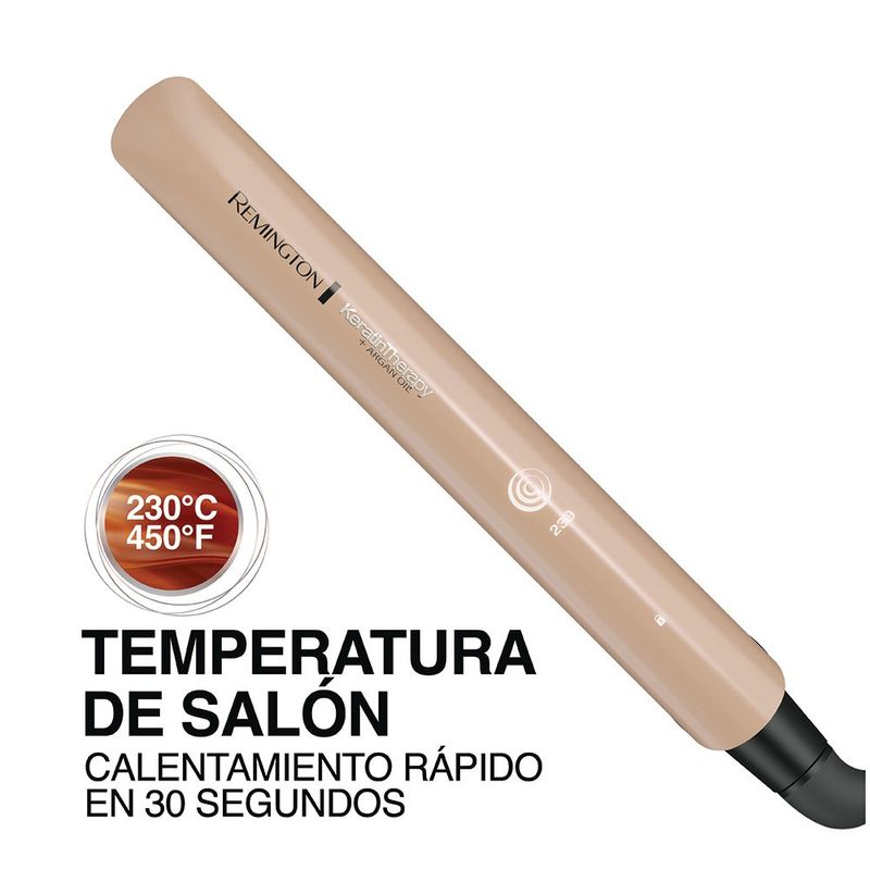 Plancha de Cabello Remington con terapia de keratina