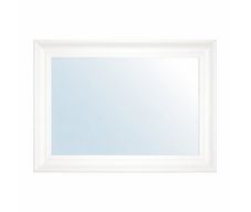 Espejo de Pared 76 x 106 cm Rectangular Marco Color Blanco