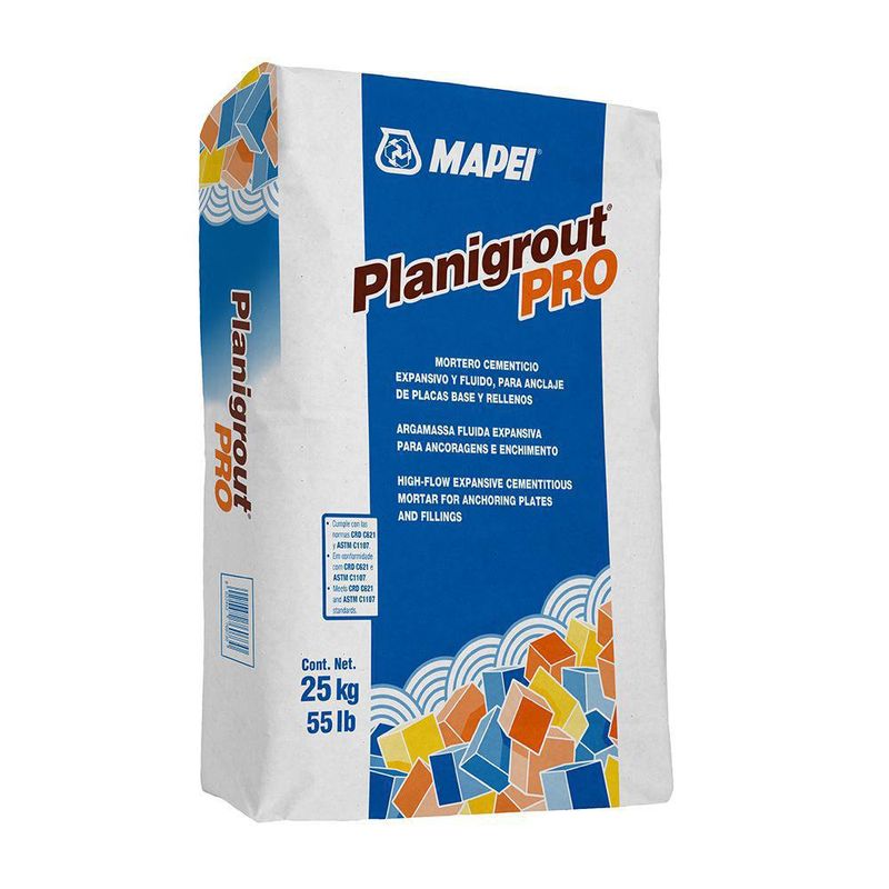 Mortero Cementicio Planigrout Pro 25 Kg Gris - Mapei