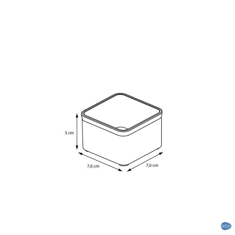 Caja De Cosméticos Transparente 7.6x5x7.6 cm - Sensea