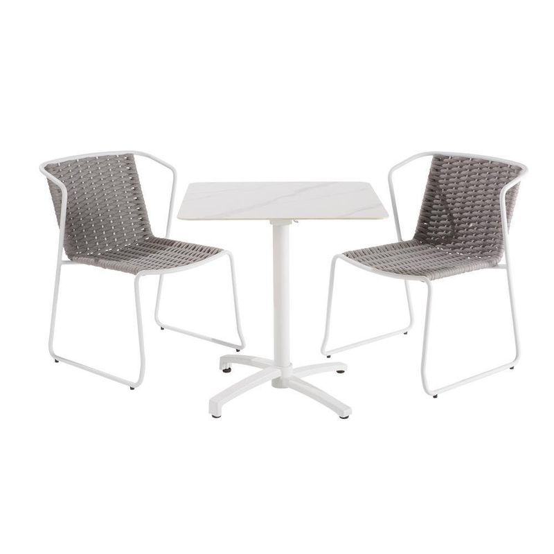 Silla Con Brazo Aida Alu Gris - Naterial