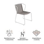 Silla Con Brazo Aida Alu Gris - Naterial