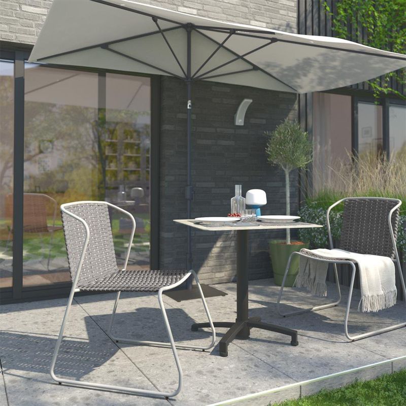 Silla Con Brazo Aida Alu Gris - Naterial