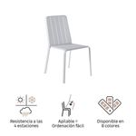 Silla Lima Alu Blanca - Naterial