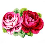 Alfombra De Entrada Diseño Rosas 82X57 Cm - Viva