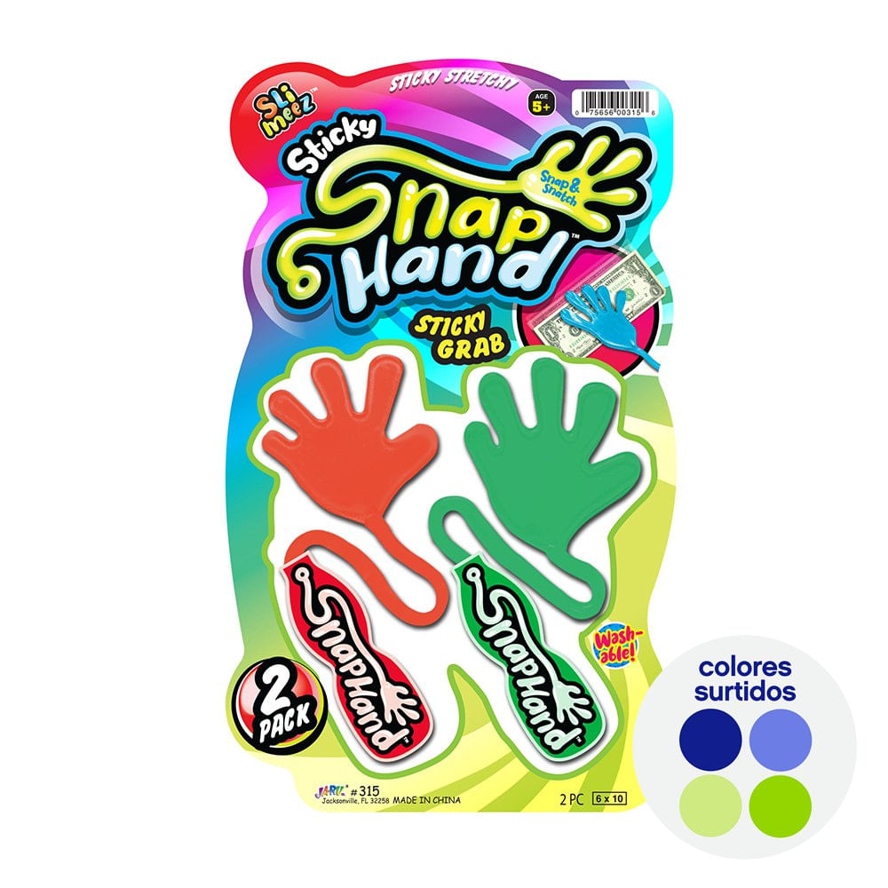 Set De Snap Hands 2 Pzas Colores Surtidos - Ja-ru - Cemaco
