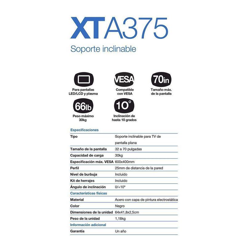 Soporte Con Inclinación 32-70 Plg - Xtech