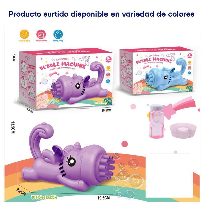 Lanzador De Burbujas Pony Colores Surtidos