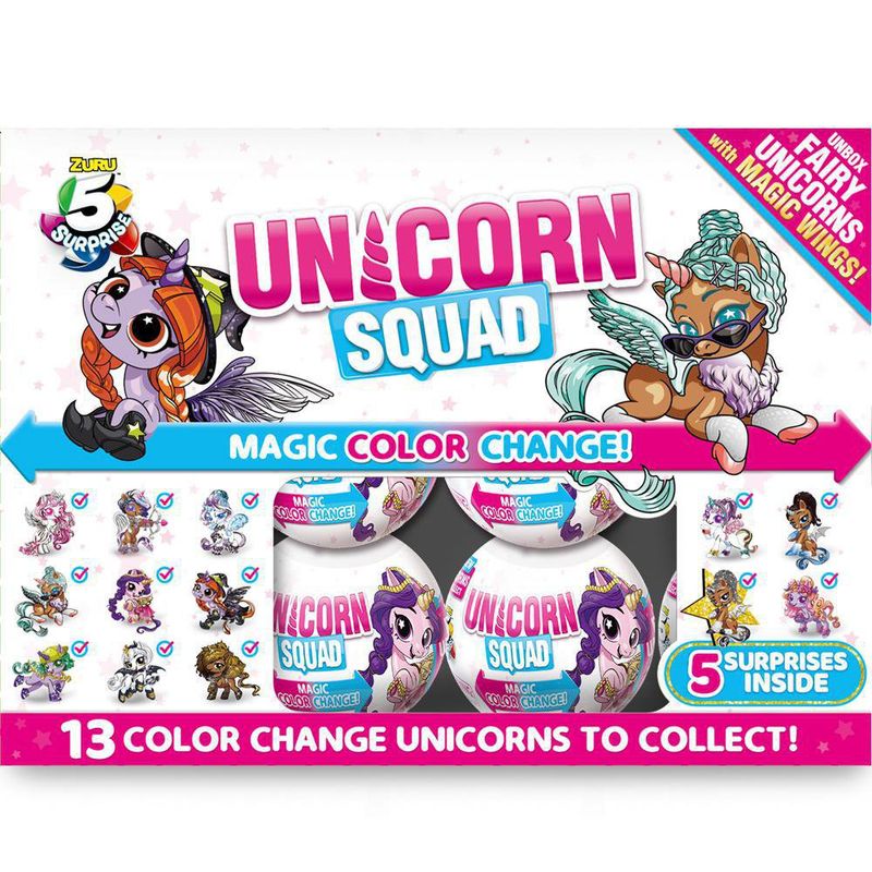 Unicorn Squad Magic Color Change Diseños Surtidos - Zuru