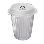 Basurero Blanco para Reciclables con Tapa de Encaje