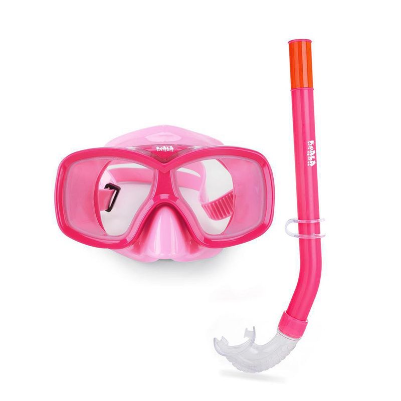 Juego De Snorkel Para Niños 3-6 Años - Gafas De Buceo Y Tubo - Transparente/Azul/Naranja/Gris - Com-four®