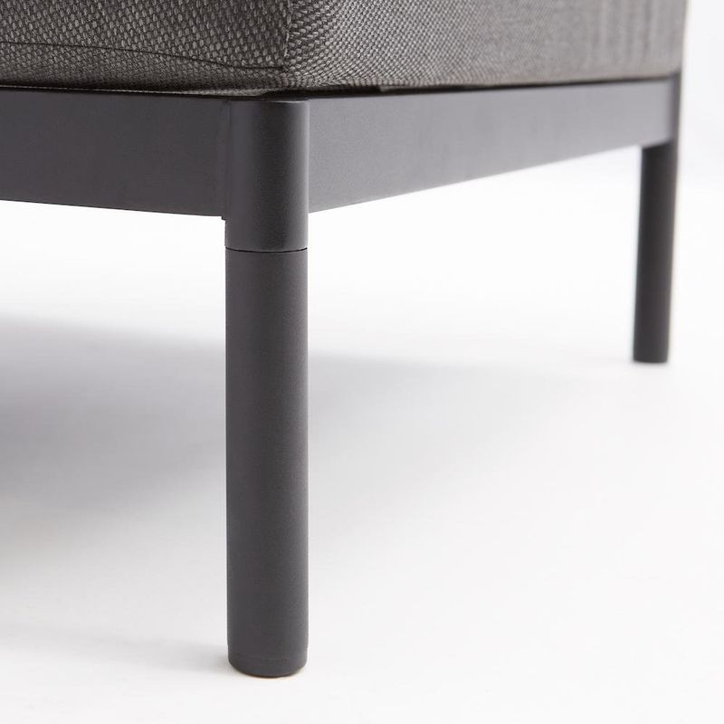 Sillón de Exterior Negro 1 Persona 82x61x82 Cm - Naterial