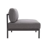 Sillón de Exterior Negro 1 Persona 82x61x82 Cm - Naterial