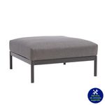 Sillón Auxiliar Negro Ottoman Negro 82x82x24 Cm - Naterial