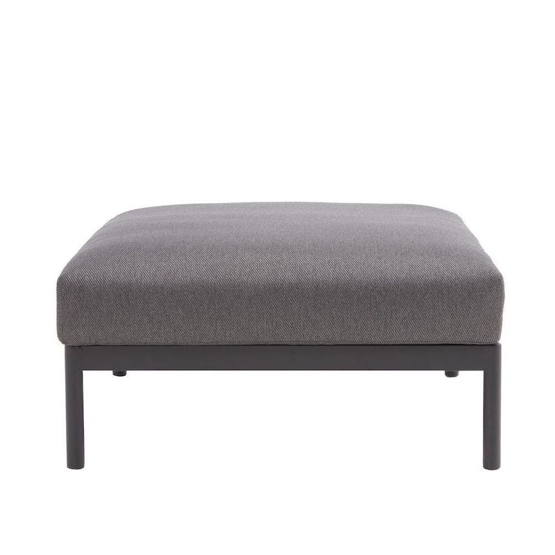 Sillón Auxiliar Negro Ottoman Negro 82x82x24 Cm - Naterial