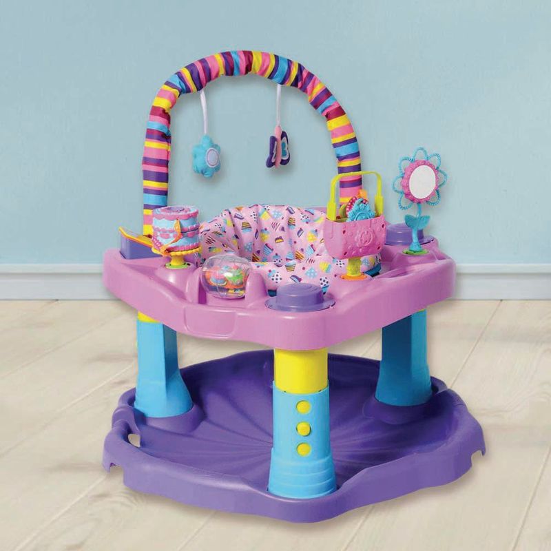 Sweet Tea Party Evenflo Exersaucer Pink Evenflo Sweet Tea Party