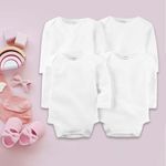 Boddies 4 Pzas Blancos - Carters Varias Tallas