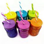 Pocillo Con Pajilla De 12.5 Oz Colores Surtidos - Toscana