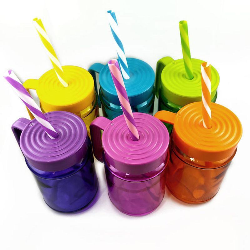 Pocillo Con Pajilla De 12.5 Oz Colores Surtidos - Toscana