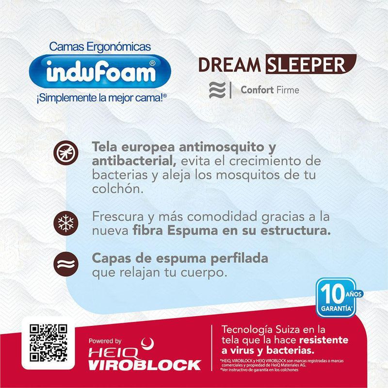 Colchón Dream Sleeper - Indufoam Varios Tamaños